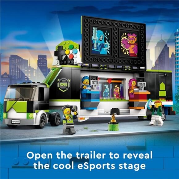 City Gaming Tournament Truck 60388, Gamer Gifts for Girls, Boys, and Kids - Picture 3 of 7